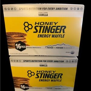 Honey Stinger Vanilla Energy Waffle Lot of 2